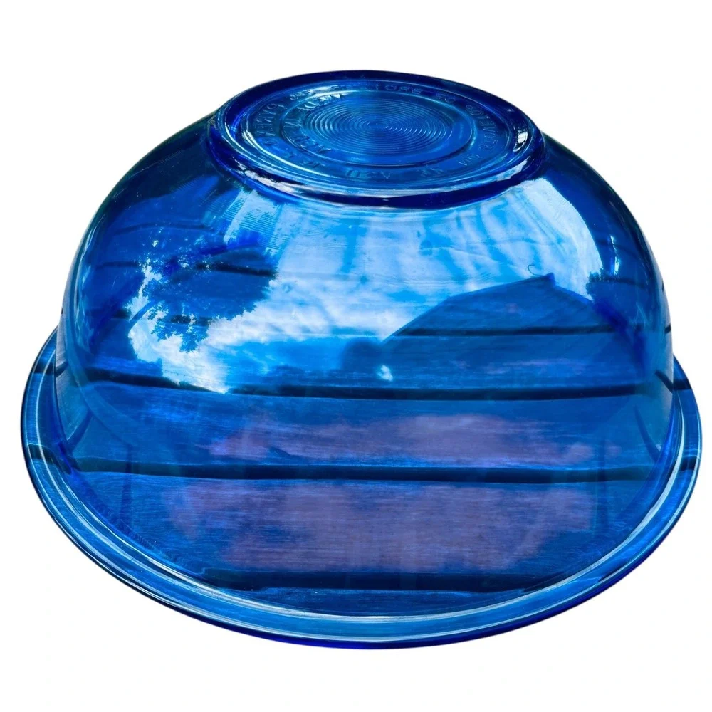 Pyrex Cobalt Blue Glass Nesting Mixing Bowls Set of 3 322 323 325 Made in USA